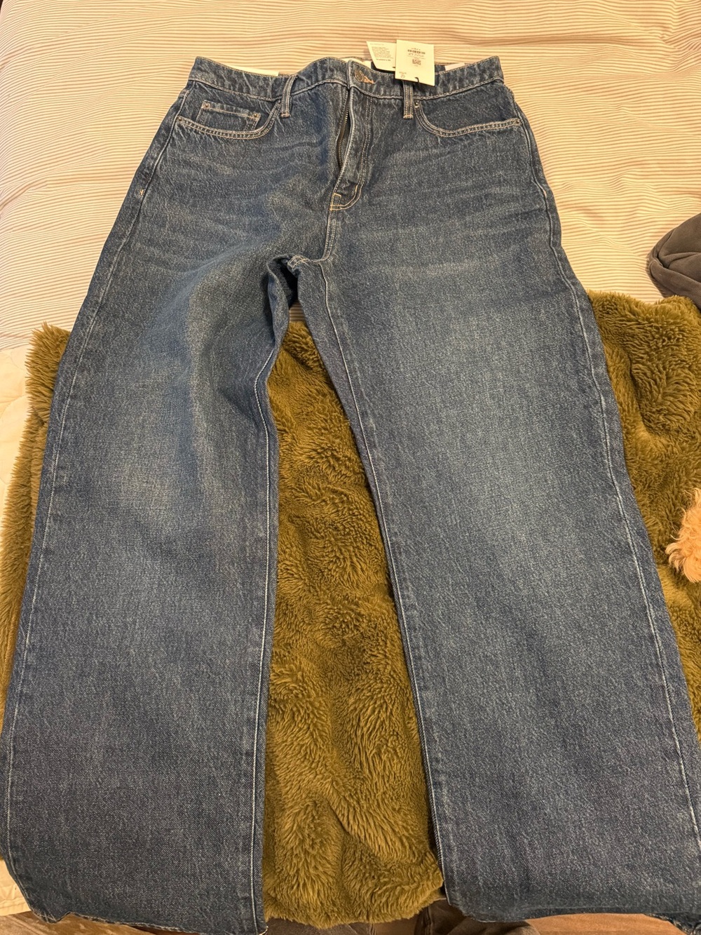 Dynamite Classic Blue Straight-Leg Jeans